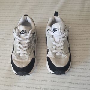 Nike Kids White and Black Athletic Sneakers